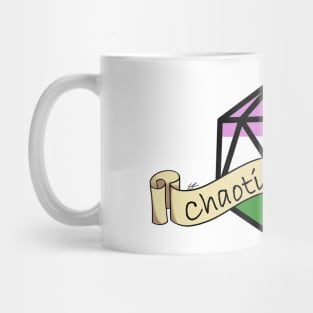 Dnd Chaotic Genderqueer Dice Mug